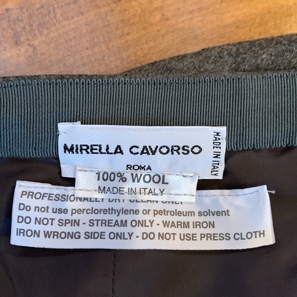 Mirella Cavorso Wool Skirt - Picture 6 of 9